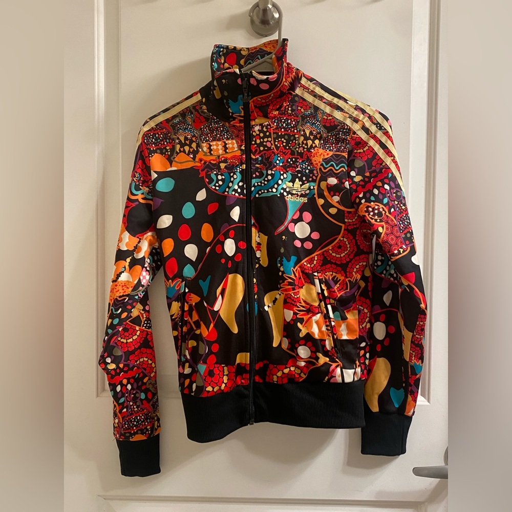 Adidas Multicolor Patterned Jacket Women’s Small - image 1